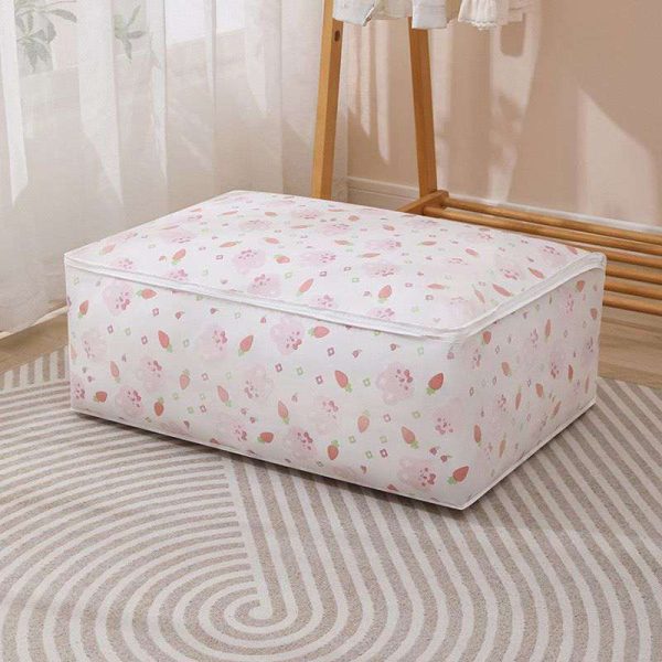 (1 Pcs) Large Colorful Blanket Storage Bags for Bedding with Zipper,Comforter Storage Bag King Size,Storage for Clothes,Bed Sheet,Pillow,Toys