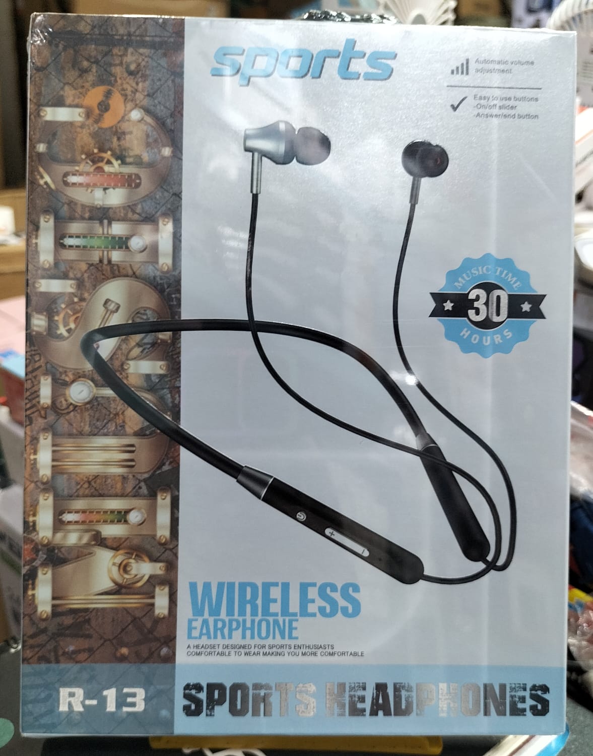 WIRELESS bluetooth Neckband SPORTS HEADPHONES R-13