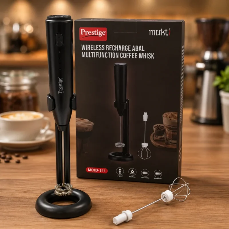 Rechargeable Electric Milk Frother & Coffee Whisk | USB Coffee Mixer, Egg Beater & Foam Maker